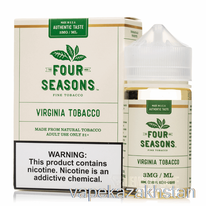 Vape Disposable Virginia Tobacco - Four Seasons - 60mL 3mg